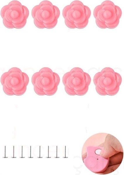 8 Adet Pembe Renk Gül Desenli Yorgan Kılıfı Çarşaf Nevresim Örtü Tutucu Sabitleyici Kaydırmaz fiyatları