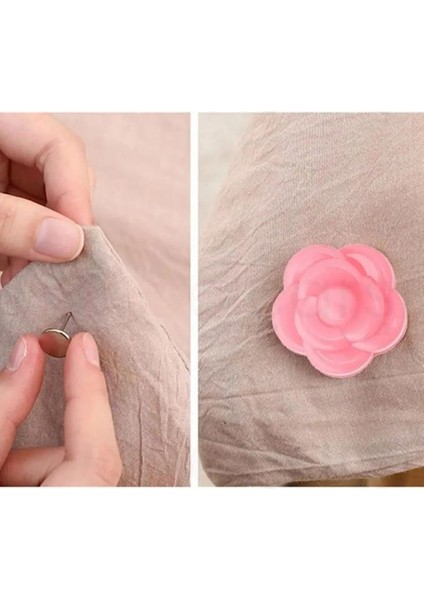 8 Adet Pembe Renk Gül Desenli Yorgan Kılıfı Çarşaf Nevresim Örtü Tutucu Sabitleyici Kaydırmaz modelleri