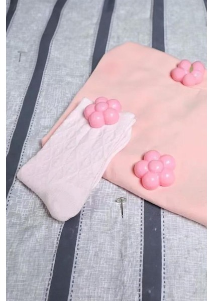 8 Adet Pembe Renk Gül Desenli Yorgan Kılıfı Çarşaf Nevresim Örtü Tutucu Sabitleyici Kaydırmaz fırsatları