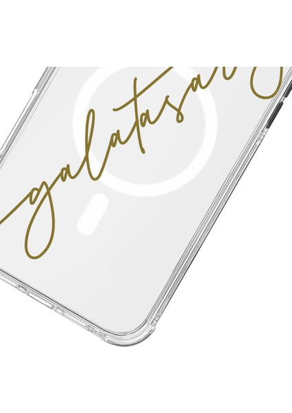 iPhone 13 Pro Max Uyumlu Galatasaray El Yazı Magsafe Lisanslı Telefon Kılıfı modelleri