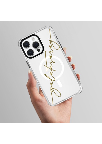 iPhone 13 Pro Max Uyumlu Galatasaray El Yazı Magsafe Lisanslı Telefon Kılıfı fırsatları