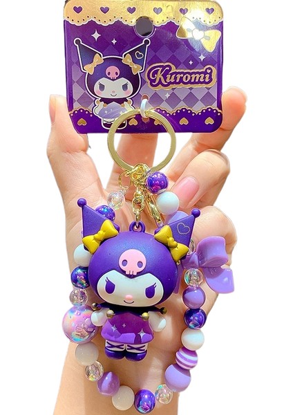 Sanrio Kt Kedi Ekose Balon Çiftler Anahtarlık Araba Anahtarlık Kolye Küçük Hediyeler (Yurt Dışından)