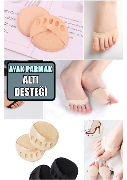 Pamuklu Kumaş Ayak Parmak Altı Desteği Yüksek Topuklu Ayakkabılarda Destek 1 Çift