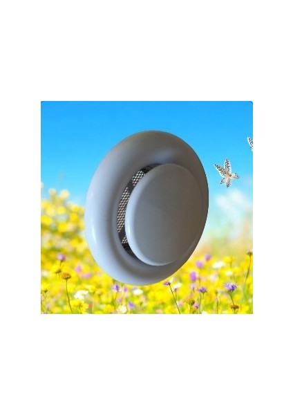 Q 100 Gemici Anemostad Wc Banyo Havalandırma Menfezi Plastik Hijyenik Ortam Menfezi Alüminyum Telli fırsatları