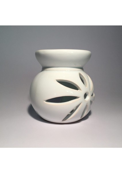 2li Set Siyah Beyaz Seramik Lotus Buhurdanlık Mumluk Tealight Mumluk modelleri