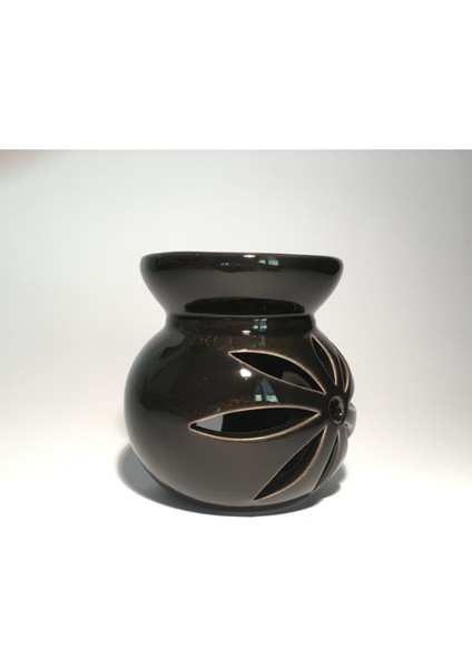 2li Set Siyah Beyaz Seramik Lotus Buhurdanlık Mumluk Tealight Mumluk indirimleri