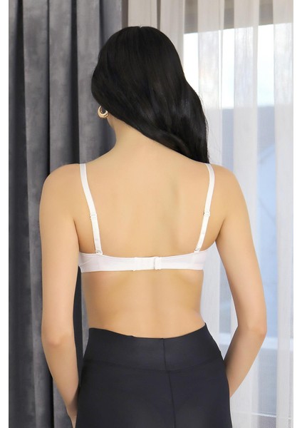 Kadın Destekli Balenli Önden Açılır Dekolteli Sütyen 2406 Beyaz fırsatları