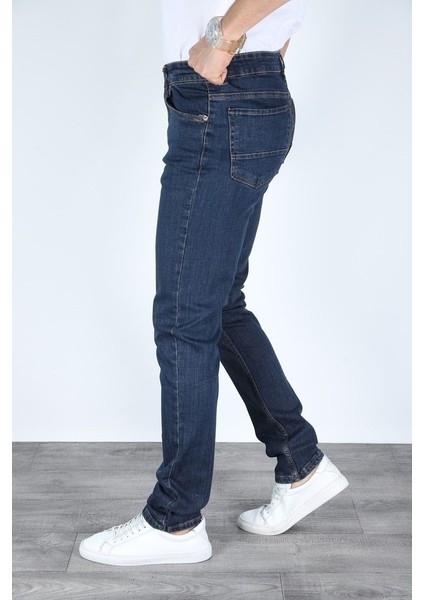 Erkek Regular Fit Rahat Kesim Denim Mavi Jeans modelleri
