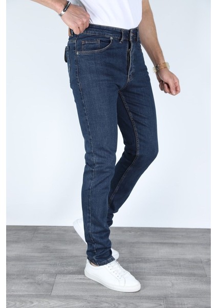 Erkek Regular Fit Rahat Kesim Denim Mavi Jeans fırsatları