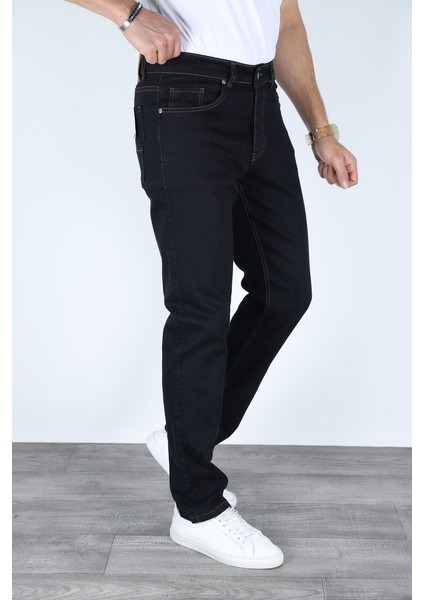 Erkek Regular Fit Rahat Kesim Denim Zift Mavi Jeans fiyatları