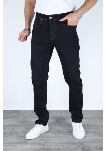 Erkek Regular Fit Rahat Kesim Denim Zift Mavi Jeans fırsatları