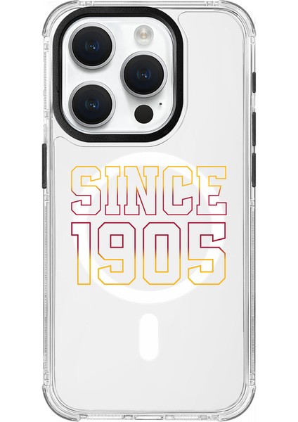 iPhone 15 Pro Uyumlu Galatasaray Since 1905 Magsafe Lisanslı Telefon Kılıfı