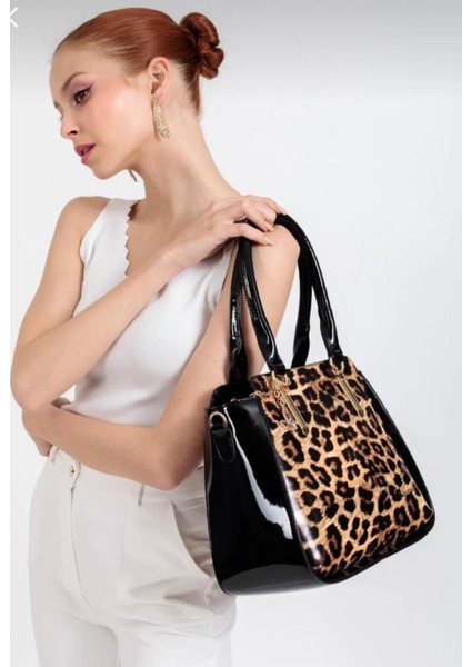 Leopar Desen Omuz Çantası fırsatları