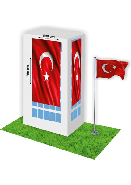 Türk Bayrağı 500X750 cm Alpaka Kumaş indirimleri