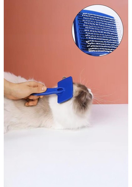 Yumuşak Dokulu Ergonomik Tasarım Kedi Köpek Tavşan Tarağı 1 Adet