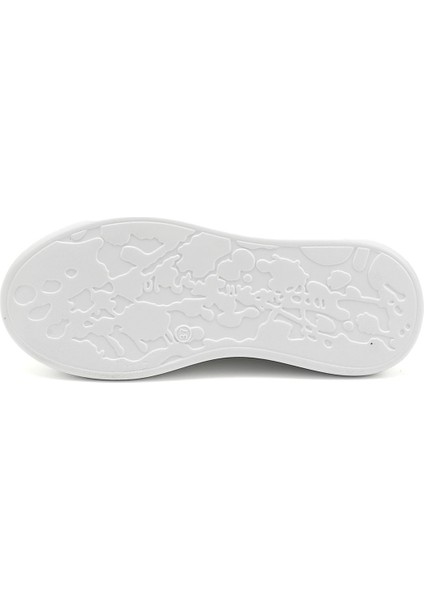 Kadın Beyaz Lastik Bağcıklı Comfort Hakiki Deri Sneaker fırsatları