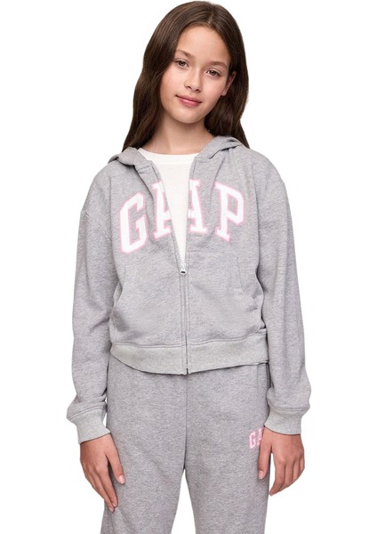 Relaxed Gap Logo Fermuarlı Sweatshirt - 746744