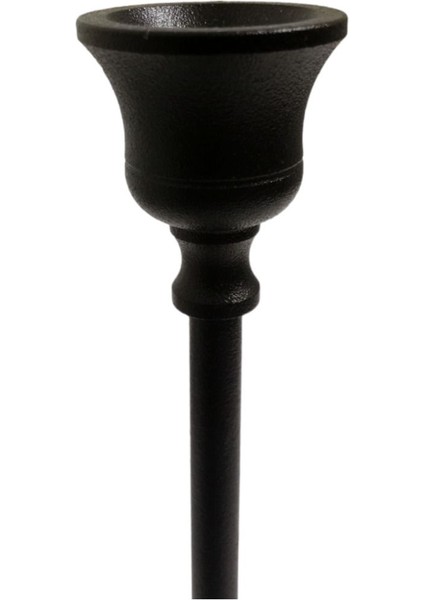 Dekoratif 2'li Siyah Kupa Şamdan & Mumluk fırsatları