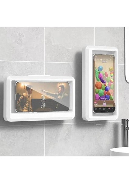 Telefon Kabı Su Geçirmez Hareketli Telefon Tutucu Stand Duşta Su Geçirmez Telefon Koruyucu Stand