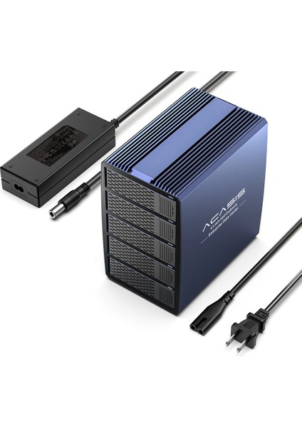 EC7355 - 5x 2.5/3.5 SATA HDD Takılabilen, 100TB Toplam Kapasite Desteği, 8 RAID Modu, 96W Güç Kaynağı, Dahili Turbo Fanlı RAID Disk İstasyonu