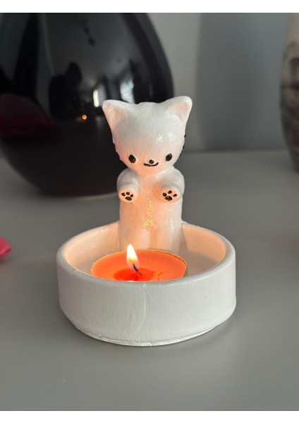 Üşüyen Kedi Mumluk modelleri