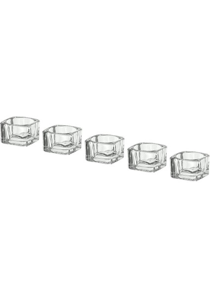 Mumluk 5 Adet Tealıght Mum Tabağı Ikea 5x5 cm Cam A Kalıte fiyatları