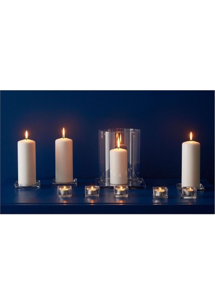 Mumluk 5 Adet Tealıght Mum Tabağı Ikea 5x5 cm Cam A Kalıte indirimleri