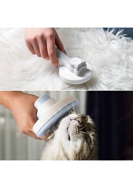 ® Basmalı Kedi Köpek Tüy Toparlayıcı Masaj Etkili Pet Fırçası