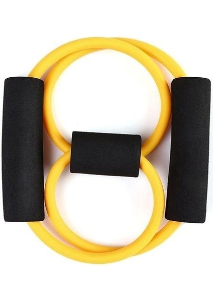 ® 8 Şeklinde Direnç Bandı Yoga Plates ve Vücut Geliştirme Egzersiz Bandı