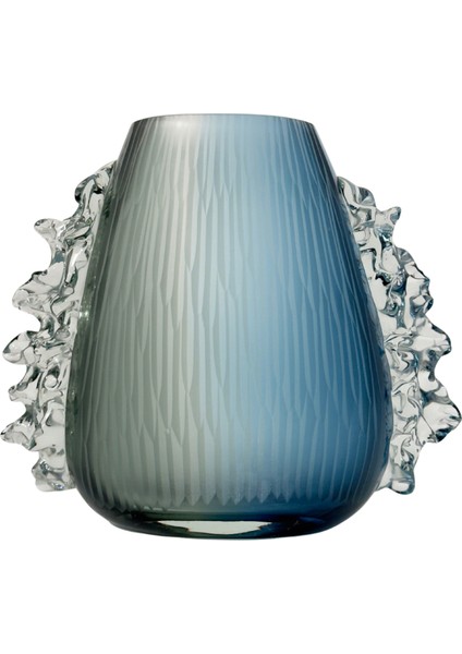 Saphira Mavi Cam Vazo Küçük