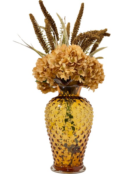 Elia Benekli Amber Cam Vazo