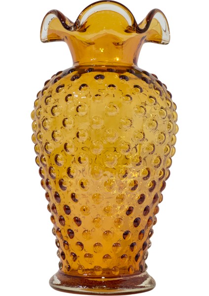 Elia Benekli Amber Cam Vazo fiyatları