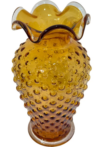 Elia Benekli Amber Cam Vazo modelleri