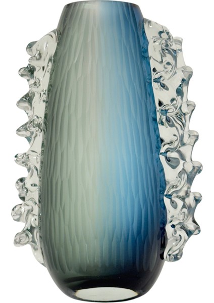 Saphira Mavi Cam Vazo Büyük