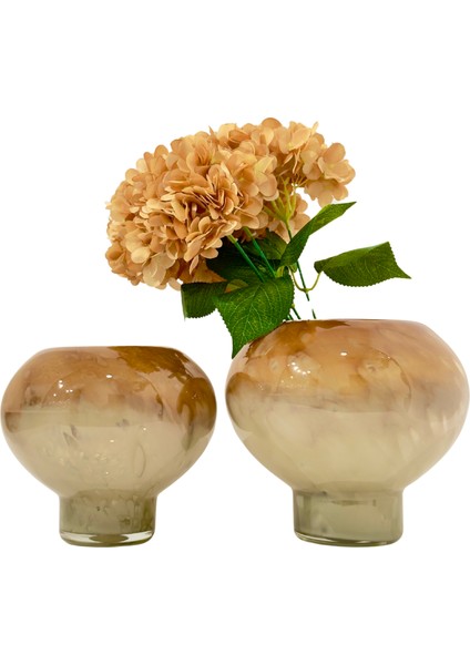 Noa Mermer Desen Cam Vazo Büyük fırsatları