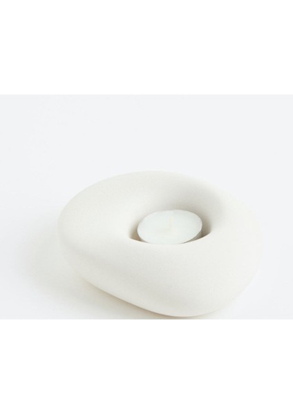 Hm Modeli Dokulu Tealight Mumluk Dekoratif Mumluk