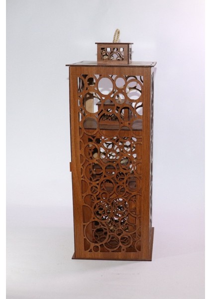 Ahşap Fener Mumluk Seti 3lü ( Baloncukmodel) modelleri