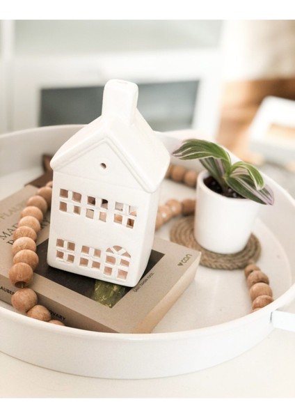 Dekoratif Seramik Ev Mumluk / Orta Boy