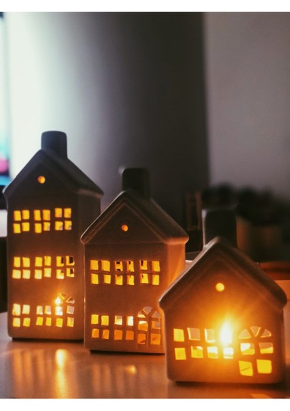 Dekoratif Seramik Ev Mumluk / Orta Boy fiyatları