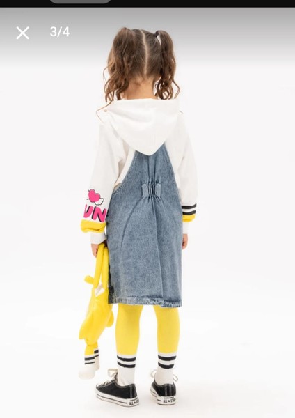 Kids Sealy Sarı Çanta Kot Jile Takım modelleri