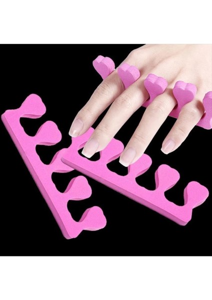 5 Adet Adet Yumuşak Sünger Tırnak Oje Boyama Süsleme Parmak Ayırıcı Aparatı Pedikür Manikür Seti