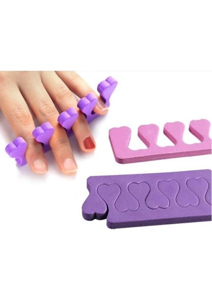 5 Adet Adet Yumuşak Sünger Tırnak Oje Boyama Süsleme Parmak Ayırıcı Aparatı Pedikür Manikür Seti modelleri