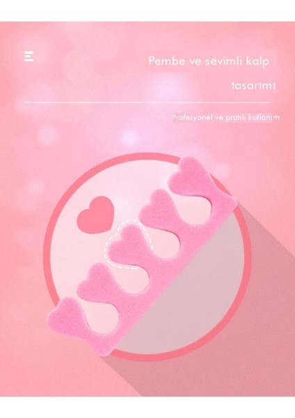 5 Adet Adet Yumuşak Sünger Tırnak Oje Boyama Süsleme Parmak Ayırıcı Aparatı Pedikür Manikür Seti