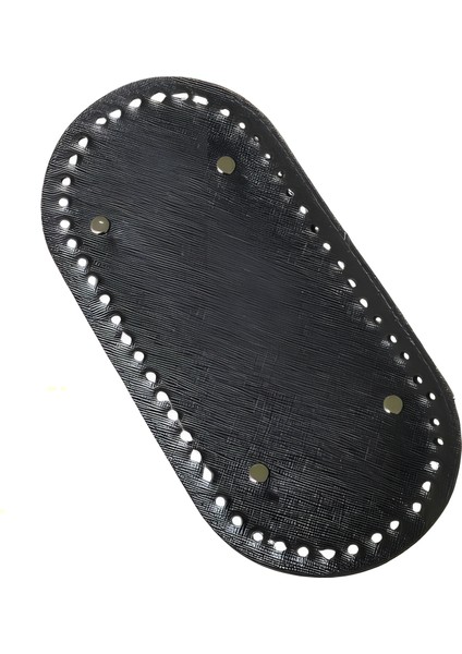 Rivetli Deri Çanta Tabanı Oval 12*25 cm