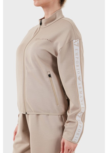 Logolu Regular Fit Dik Yaka Fermuarlı Sweat Kadın Sweat 7W000275 AF12501 U6155 indirimleri