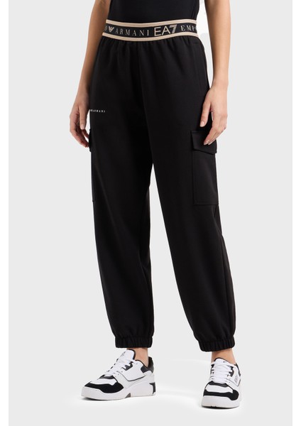 Regular Fit Normal Bel Ribanalı Paça Logolu Jogger Pantolon Bayan Pantolon 7W000282 AF12501 UC001