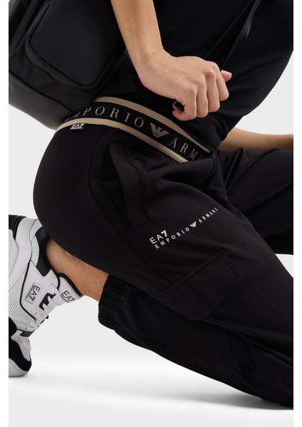 Regular Fit Normal Bel Ribanalı Paça Logolu Jogger Pantolon Bayan Pantolon 7W000282 AF12501 UC001