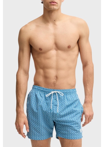 Monogram Logo Baskılı Regular Fit Mayo Short Erkek Mayo Short 50518968 455