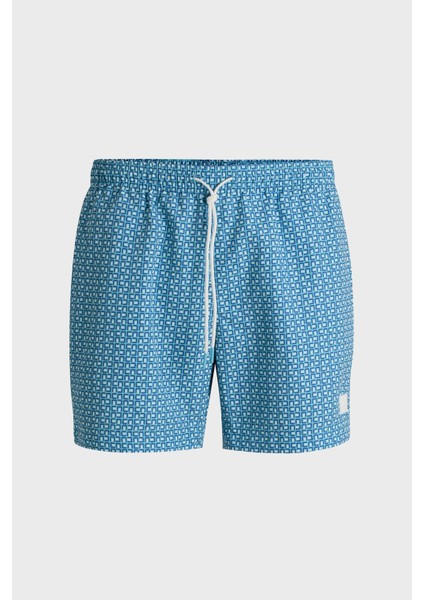 Monogram Logo Baskılı Regular Fit Mayo Short Erkek Mayo Short 50518968 455 fırsatları