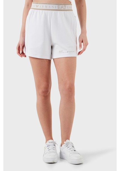 Pamuk Karışımlı Regular Fit Logolu Short Bayan Short 7W000280 AF12501 U0002